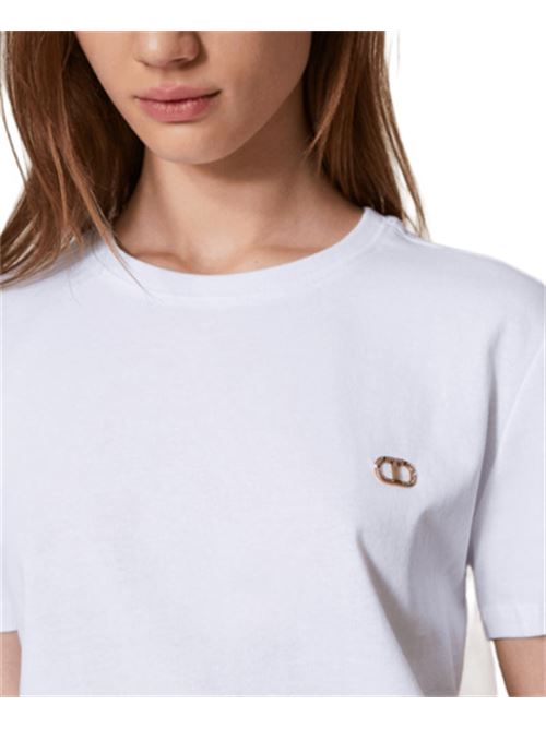 t-shirt donna cotone bianca TWINSET | 251TP207400001